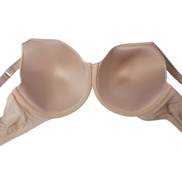 Parfait Full Coverage TShirt Bra Tan 44DD Underwire Light Pad Adj Striped Aline - Picture 6 of 10